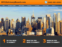 Tablet Screenshot of nycadvisoryboard.com